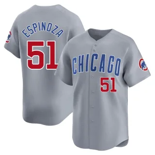 Men's Limited Gray Anderson Espinoza Chicago Cubs Road Jersey