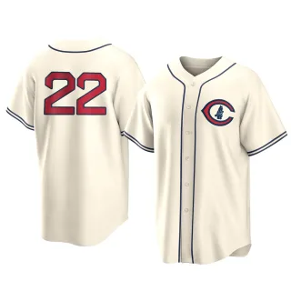 Men's Replica Cream Mark Prior Chicago Cubs 2022 Field Of Dreams Jersey