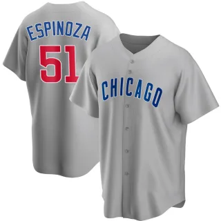 Men's Replica Gray Anderson Espinoza Chicago Cubs Road Jersey