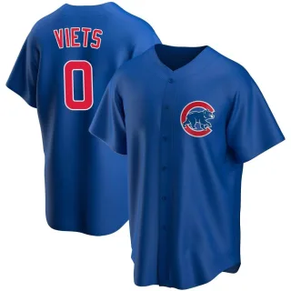 Men's Replica Royal Hunter Viets Chicago Cubs Alternate Jersey