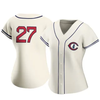 Women's Authentic Cream Seiya Suzuki Chicago Cubs 2022 Field Of Dreams Jersey