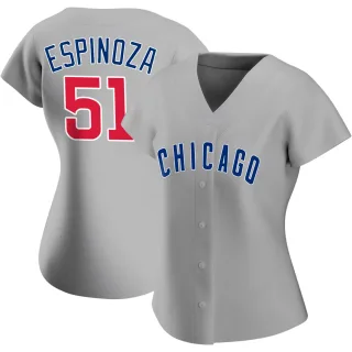 Women's Authentic Gray Anderson Espinoza Chicago Cubs Road Jersey