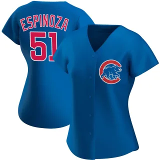 Women's Authentic Royal Anderson Espinoza Chicago Cubs Alternate Jersey