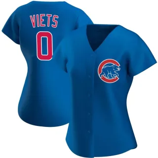 Women's Authentic Royal Hunter Viets Chicago Cubs Alternate Jersey