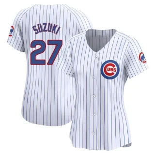 Women's Limited White Seiya Suzuki Chicago Cubs Home Jersey