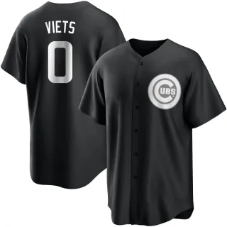 Youth Replica Black/White Hunter Viets Chicago Cubs Jersey