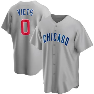 Youth Replica Gray Hunter Viets Chicago Cubs Road Jersey