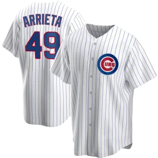 Men's Chicago Cubs #49 Jake Arrieta Blue Throwback Jersey on sale,for  Cheap,wholesale from China