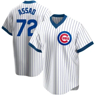 Javier Assad Men's Nike Gray Chicago Cubs Road Authentic Custom Jersey