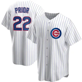 Youth Replica White Mark Prior Chicago Cubs Home Jersey