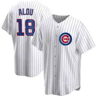Moises Alou Chicago Cubs Alternate Blue Majestic MLB Baseball Jersey Kids  XL