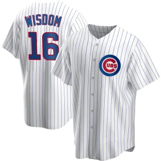 Chicago Cubs Nike Patrick Wisdom Home Replica Jersey W/ Authentic Lettering