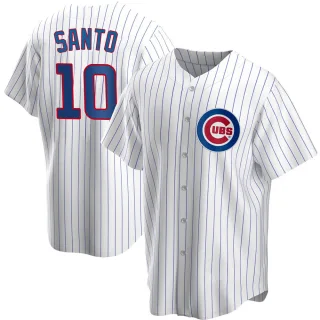 Ron Santo Chicago Cubs Women's Backer Slim Fit T-Shirt - Ash
